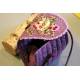 Pochette Violette avec son petit oiseau
