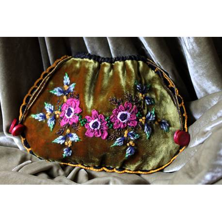 Kit Pochette Soirée de Velours / Version VERT OLIVE
