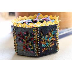 Fiche Corbeille fleurie Denim
