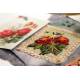 Livret cartes postales de fleurs brodées
