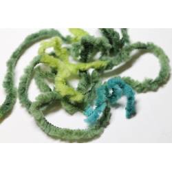 laine fantaisie oursonne verte