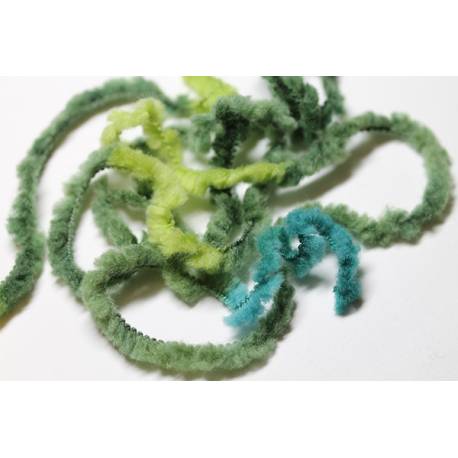 laine fantaisie oursonne verte
