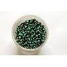 perles bicolores 4 noire / vert / brun Petite