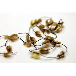 laine guirlande pompon moutarde