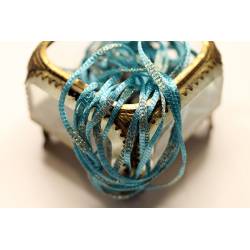 tricotine bleu et or