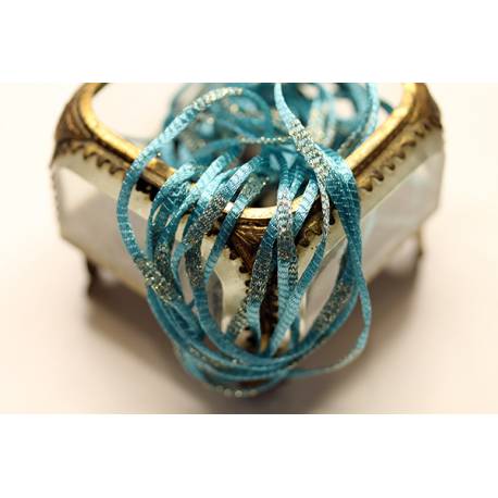 tricotine bleu et or