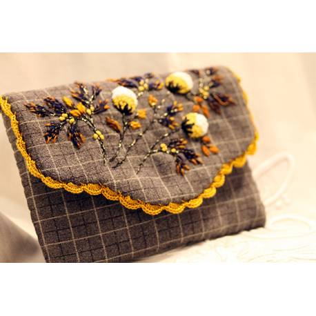 Pièce Unique pochette Craspédia