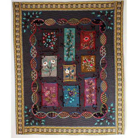 Pièce Unique Quilt Menu Fleuri