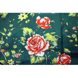 tissu Coupon Rose Poête