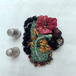 Pièce Unique Broche fleur 5