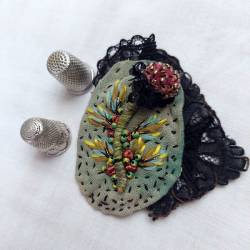 Pièce Unique Broche fleur 6