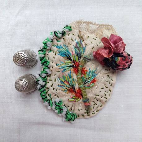 Pièce Unique Broche fleur 7