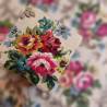 Tissu 2 bouquets roses antiques