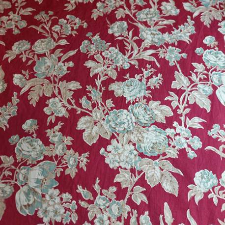 Tissu coupon fleuri